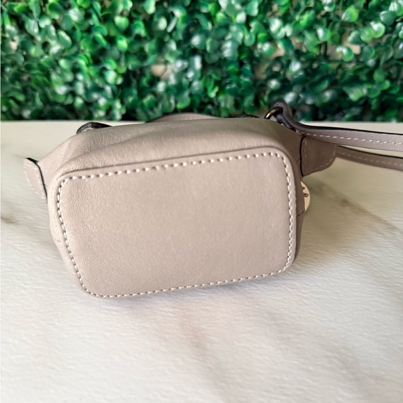 Longchamp Leather Gray Mini Handbag Crossbody Bag Charm - Picture 3 of 8